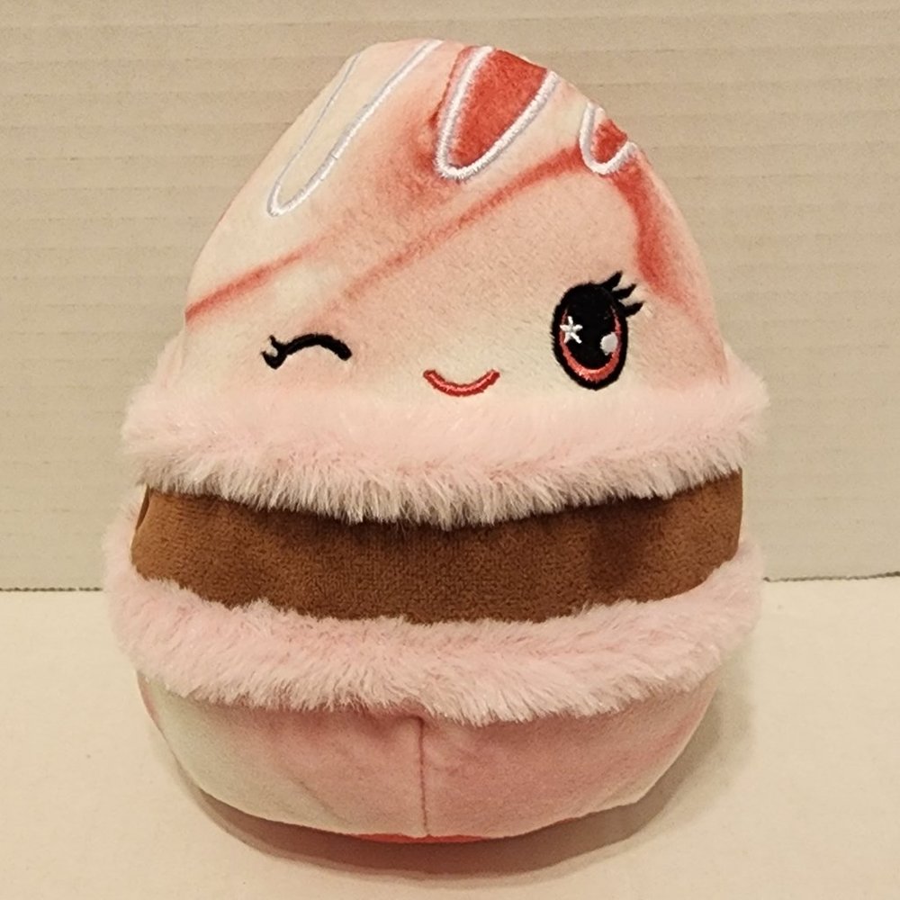 Squishmallows Mystery Squad Scented Pink Macaroon Plush